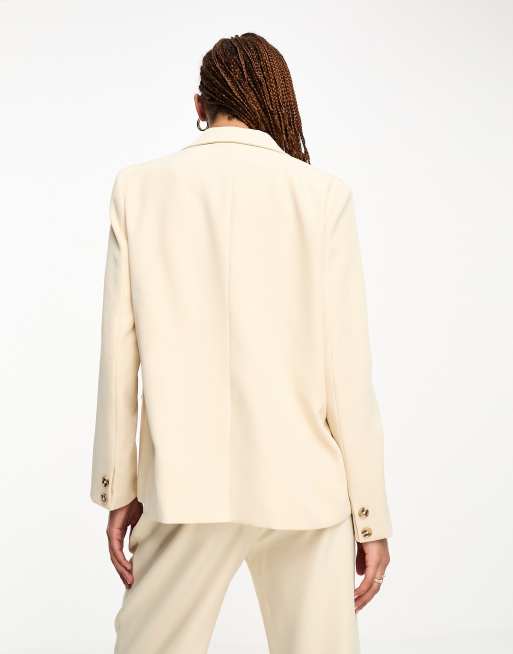 Topshop cream outlet blazer