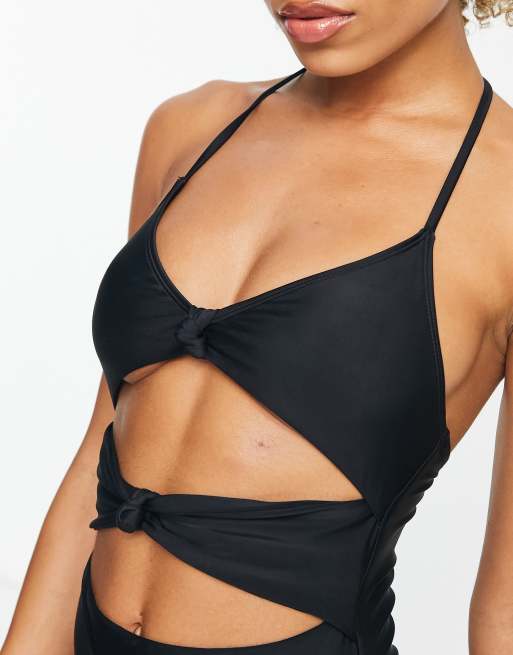 The Frolic Tanner cut out swimsuit in black, 3 of 4