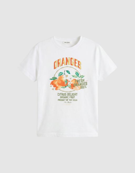 The Frolic – Vit, liten T-shirt med snäcktryck framtill, 5 av 7