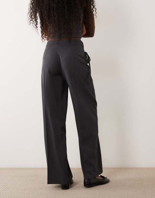 The Frolic Wickelhose mit Bindeband vorne und geradem Bein in Anthrazit, 5 von 5