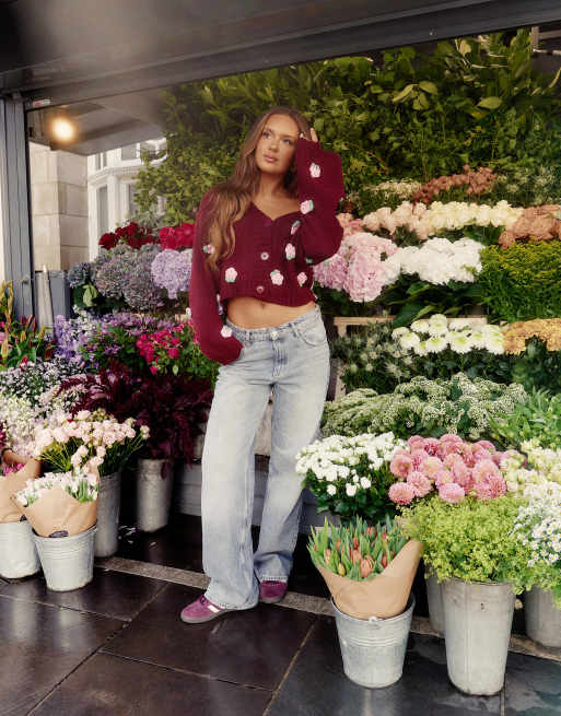 The Frolic x Bella Stovey exclusive embroidered flower detail