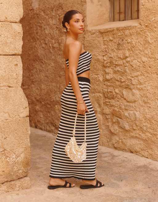 The Frolic x Lydia Kara exclusive crochet twist front bandeau