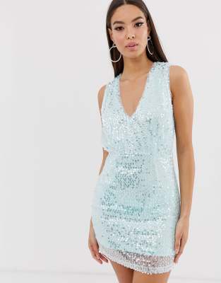 mint sequin dress