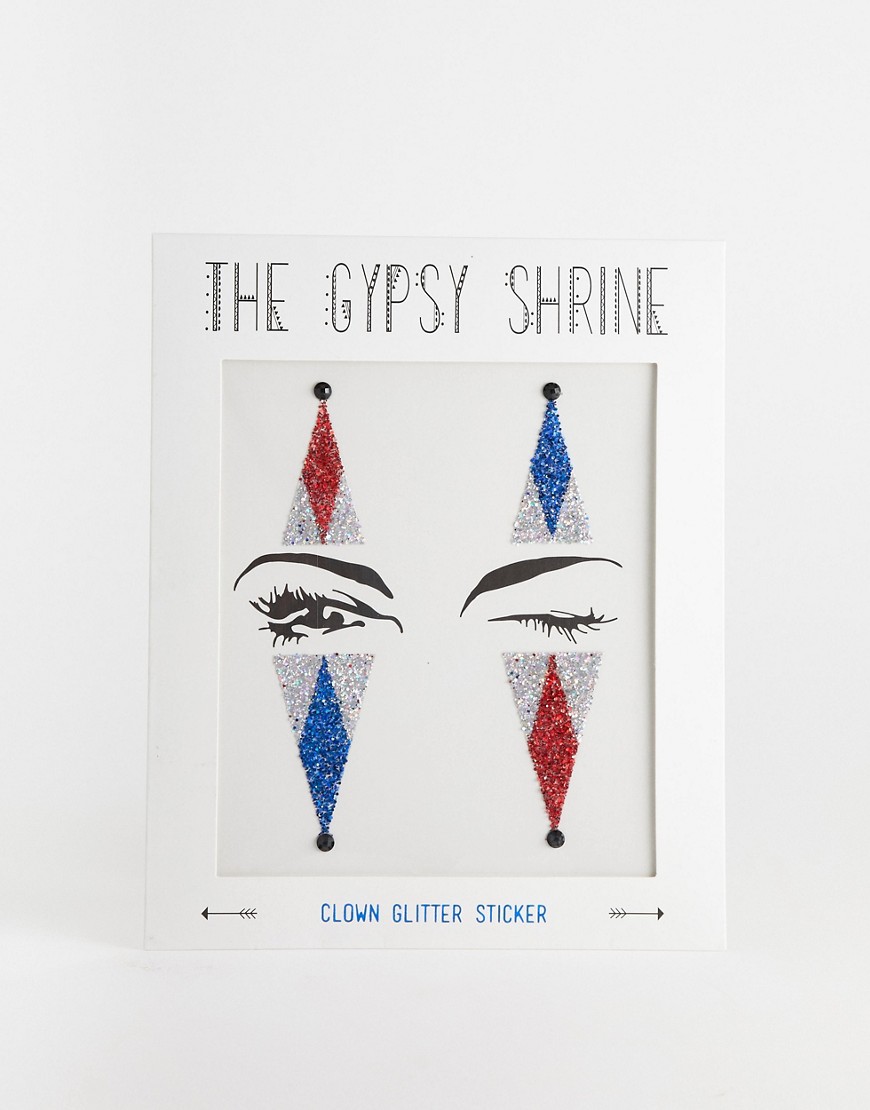 The Gypsy Shrine - Halloween - Gezichtssticker van een clown-Multi