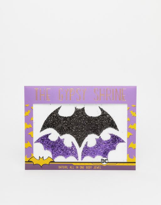 The Gypsy Shrine x Warner Brothers-  Halloween Batgirl - Alt-i-én kropsudsmykning med juveler