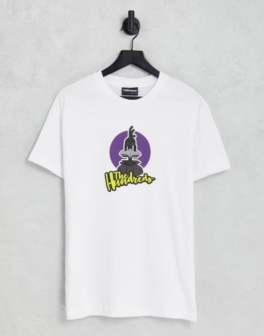 The Hundreds – Biały T-shirt z motywem kruka