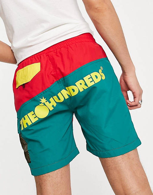 The Hundreds cruise hybrid shorts in red