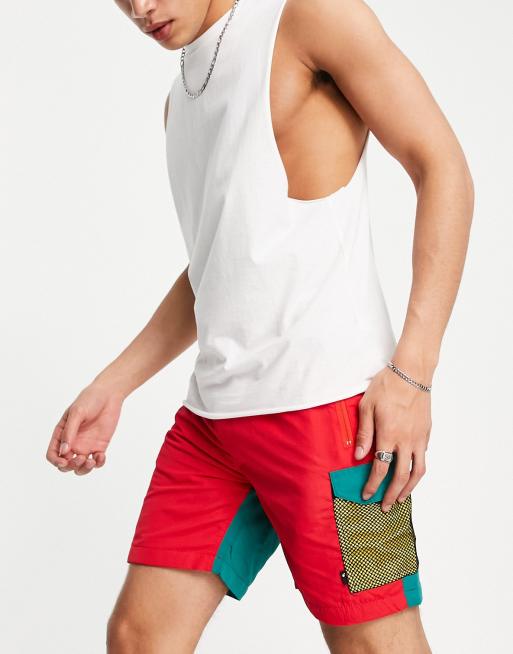 The Hundreds cruise hybrid shorts in red, 4 of 4