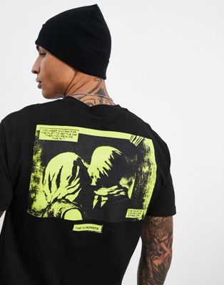 Nouveau The Hundreds - Dust - T-shirt imprimé au dos - Noir