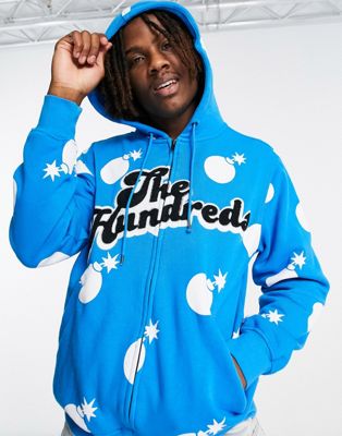 The Hundreds endless hoodie in blue
