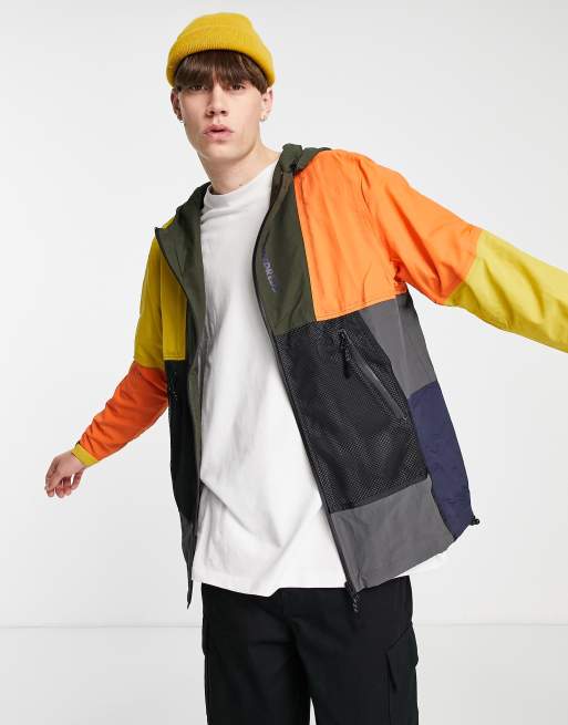 The Hundreds Expedition colour block windbreaker jacket in multi