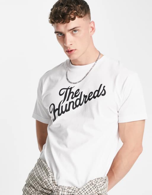 The Hundreds forever slant logo t-shirt in white