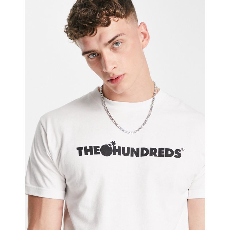T-shirt e Canotte EhF1Z The Hundreds - Forever - T-shirt bianca con logo orizzontale