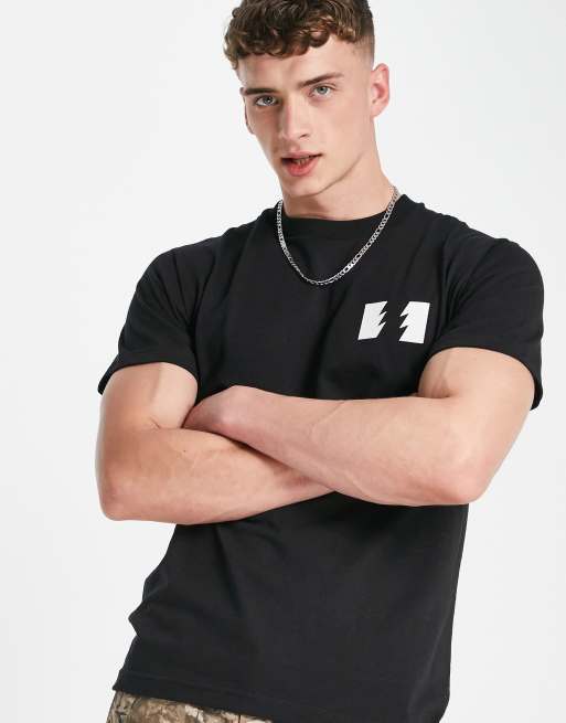 The Hundreds forever wildfire logo t-shirt in black, 3 of 4