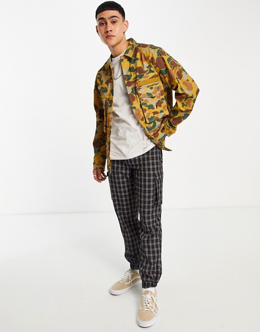 The Hundreds garb chore jacket co-ord in duck camo