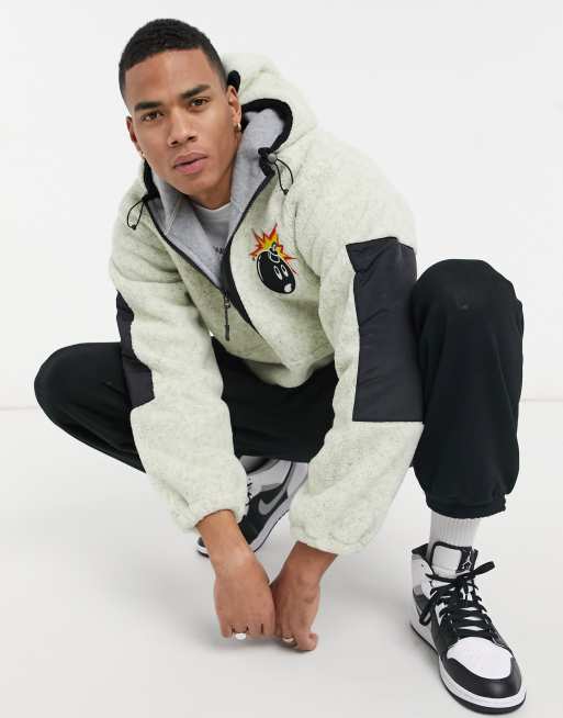 The Hundreds glen fleece hoodie in grey ASOS