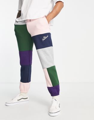 The Hundreds - Gower - Pantalon de jogging à effet patchwork - Rose