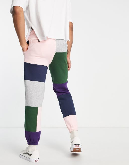 Patchwork nike online joggers