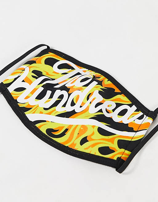 The Hundreds heat face covering in black
