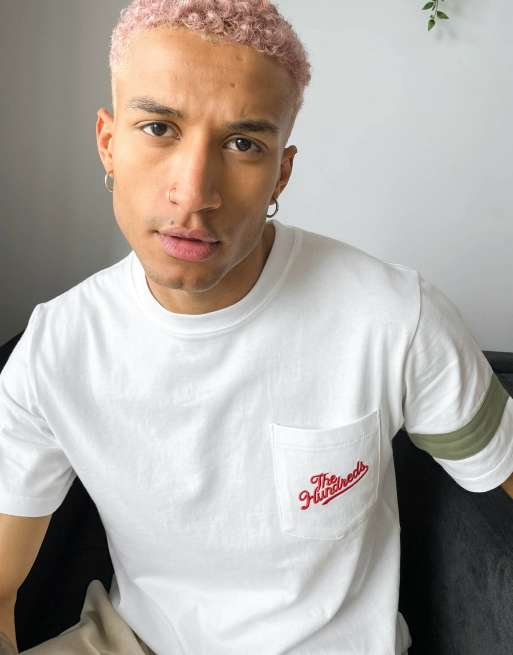 The Hundreds logo pocket t-shirt in white
