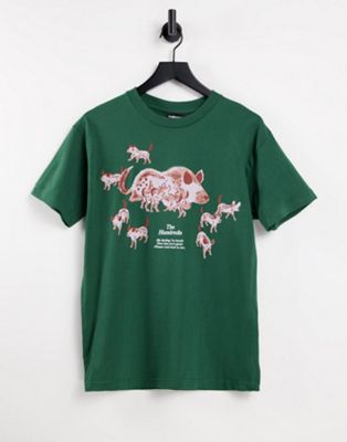 The Hundreds nightmare print t-shirt in green