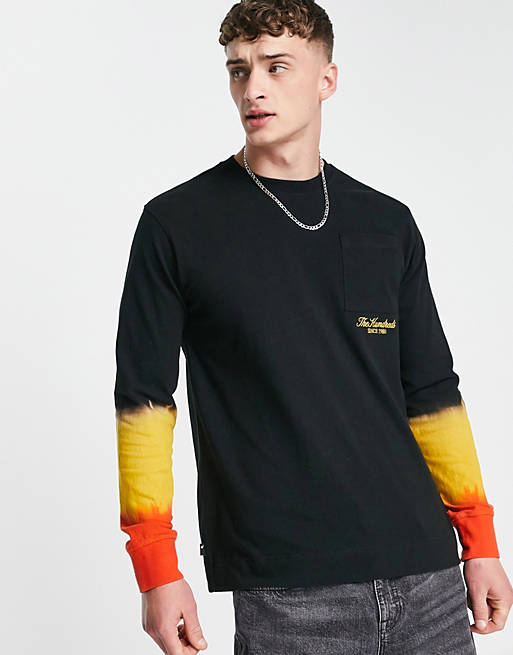 The Hundreds oceanview long sleeve top in black