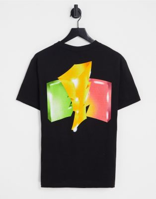 The Hundreds power wildfire back print t-shirt in black - ASOS Price Checker