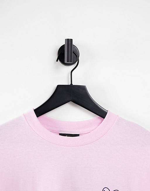 Men The Hundreds purify and destroy t-shirt in pink 