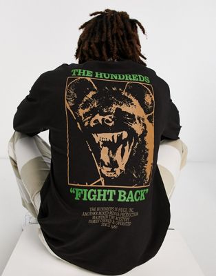 The Hundreds raging long sleeve top in black