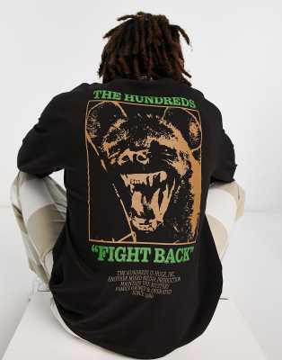 The Hundreds raging long sleeve top in black