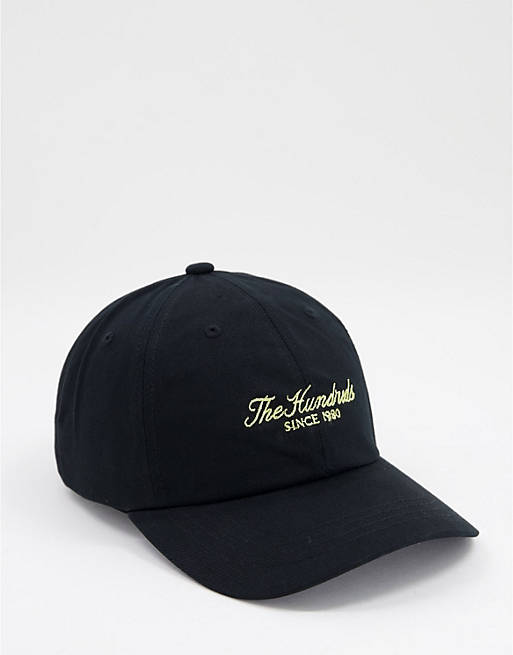 The Hundreds rich dad cap in black