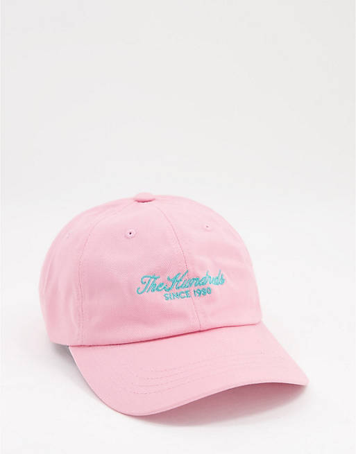 The Hundreds rich dad cap in pink