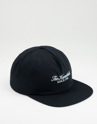 The Hundreds rich snapback cap in black
