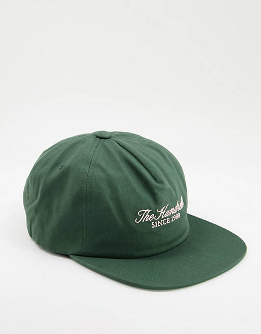 Men Caps & Hats/The Hundreds rich snapback cap in green 