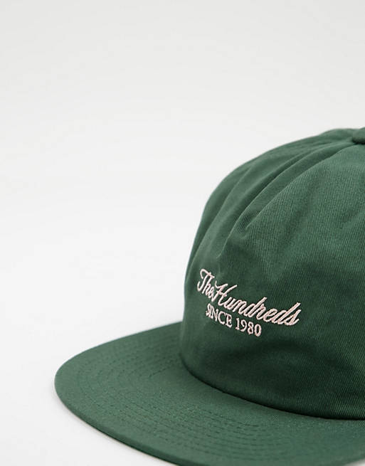 Men Caps & Hats/The Hundreds rich snapback cap in green 