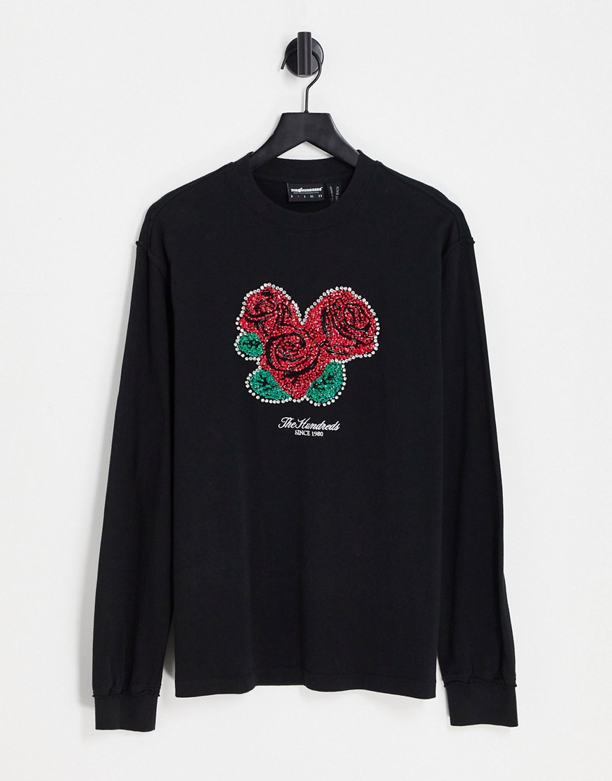 The Hundreds robertson long sleeve top in black