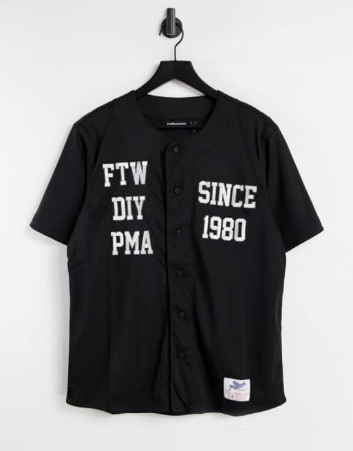 The Hundreds - Roster - Top in jersey da baseball, colore nero