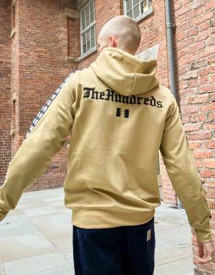 the hundreds hoodie beige