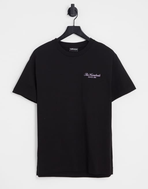 The Hundreds - Sort T-shirt med haveprint bagpå, 2 af 4