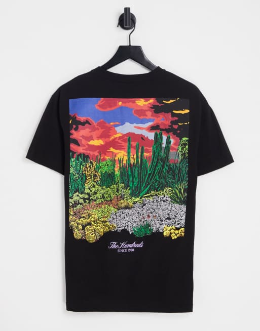 The Hundreds - T-shirt à imprimé jardin au dos - Noir