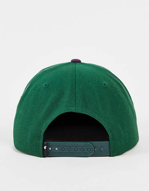  Caps & Hats/The Hundreds team 1 snapback cap in green 
