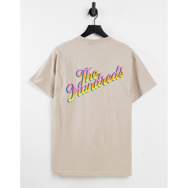 Uomo T-shirt e Canotte The Hundreds - Wild Slant - T-shirt beige con stampa sulla schiena
