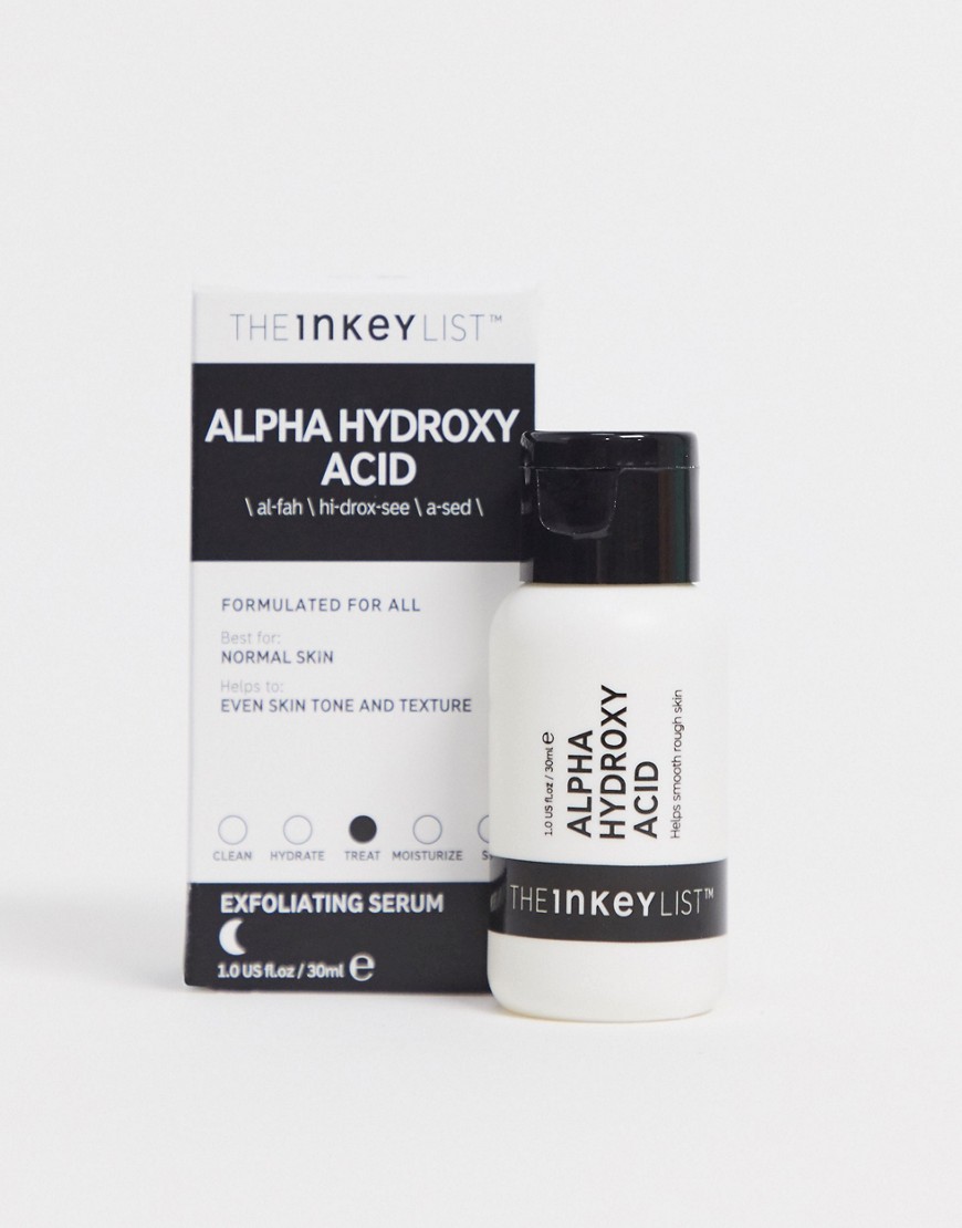 The INKEY List – Alpha Hydroxy Acid – Alfahydroxisyra 30 ml-Ingen färg