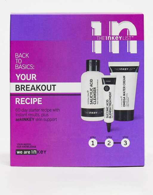 The INKEY List – Back to Basics: Your Breakout Recipe – Zestaw produktów przeciw niedoskonałościom – 14% taniej