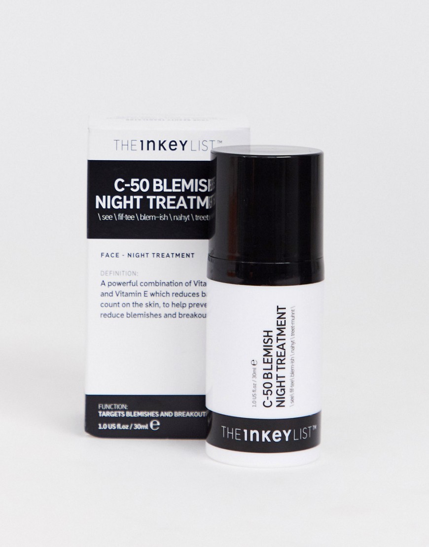 The INKEY List - C-50 Blemish Night Treatment - Huidverzorging 30 ml-Geen kleur