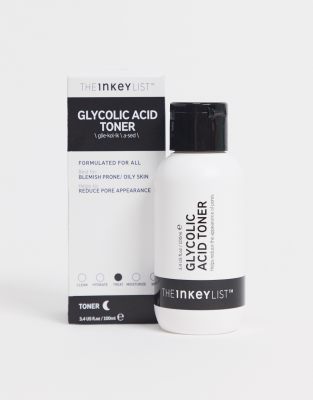 inkey list toner glycolic asos acid