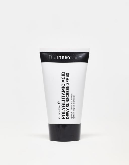 The INKEY List – Krem przeciwsłoneczny z filtrem SPF 30 z kwasem poliglutaminowym: 50 ml