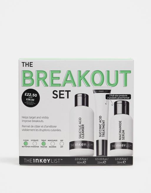 The Inkey List – The Breakout Set – Zestaw kosmetyków, 21% taniej