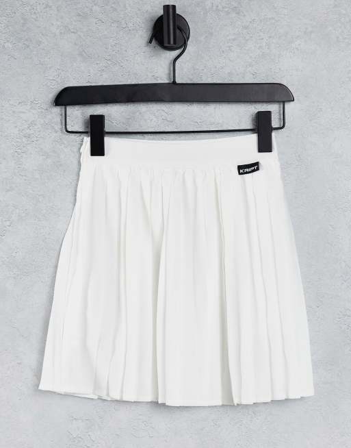The Kript - Geplooide minirok in tennis-stijl met logo