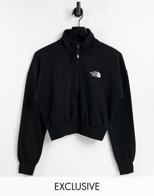 The North Face 1/4 zip fleece in black Exclusive at ASOS